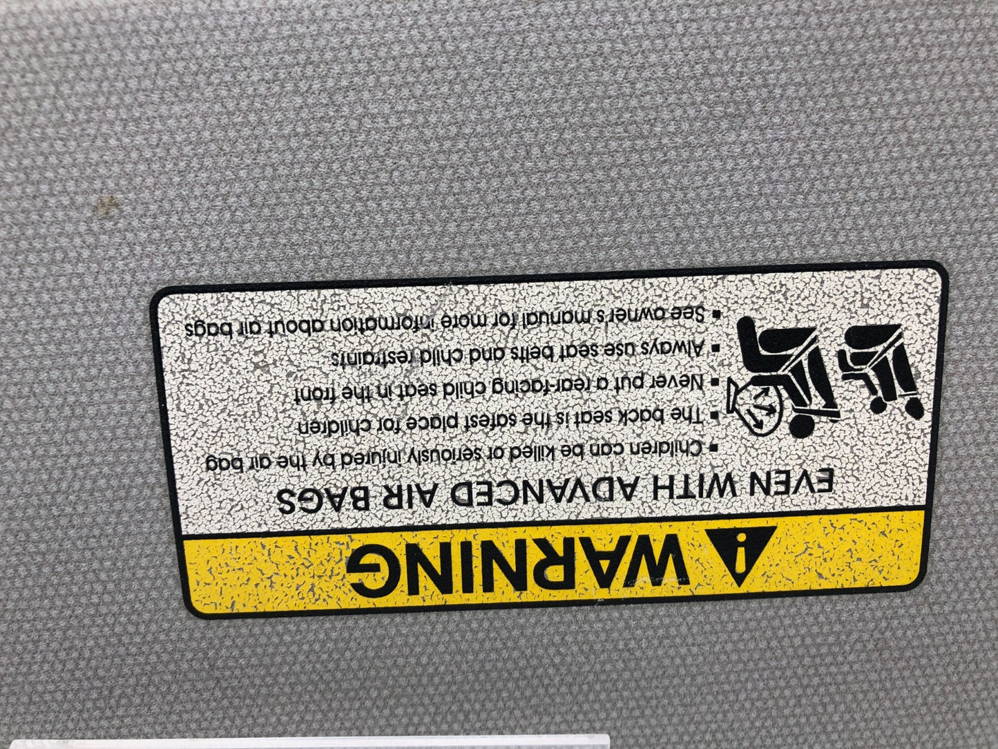 2012-2017 Kia Rio Passenger Sun Visor Beige OEM A02B12005