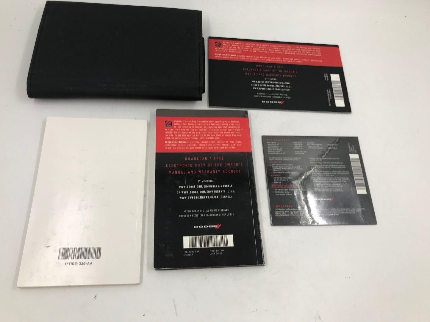 2017 Dodge Charger Owners Manual Set with Case OEM D02B43065