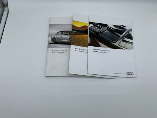 2015 Audi A6 Owners Manual Set OEM B04B49015