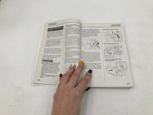 2008 Mazda 3 Owners Manual OEM B02B36089