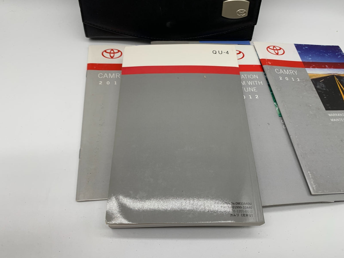 2012 Toyota Camry Owners Manual Set with Case OEM C02B29026