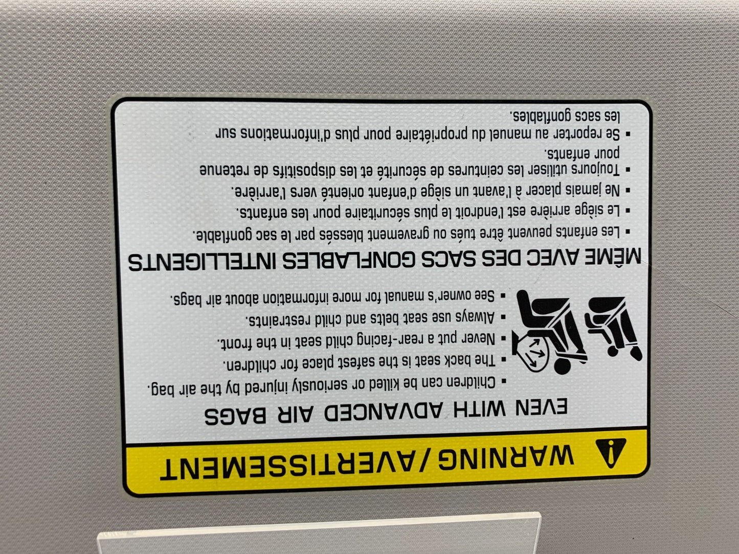 2017-2020 Hyundai Elantra Passenger Sun Visor Gray OEM C01B25027