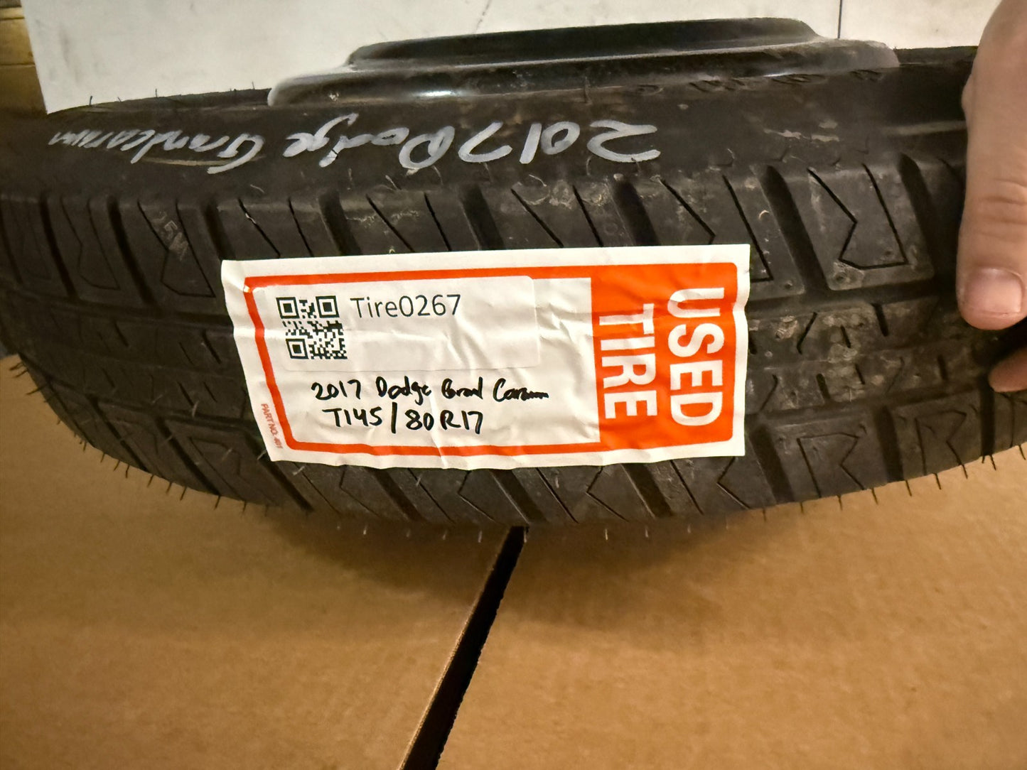 2012-2020 Dodge Grand Caravan 17" Spare Tire Donut Compact Wheel T145/80R17 OEM