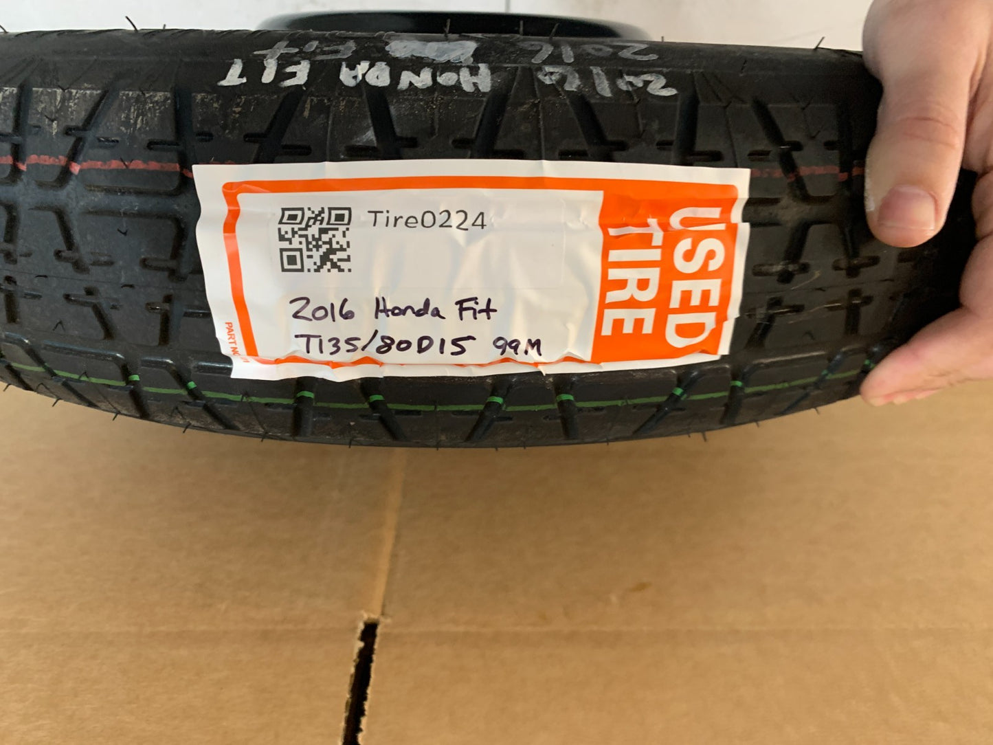 2012-2020 Honda Fit Insight 15" Spare Tire Compact Donut T135/80D15 4 lug