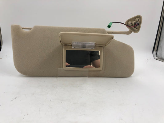 2008-2009 Ford Taurus Passenger Sun Visor Sunvisor Tan Illuminated OEM E01B18033