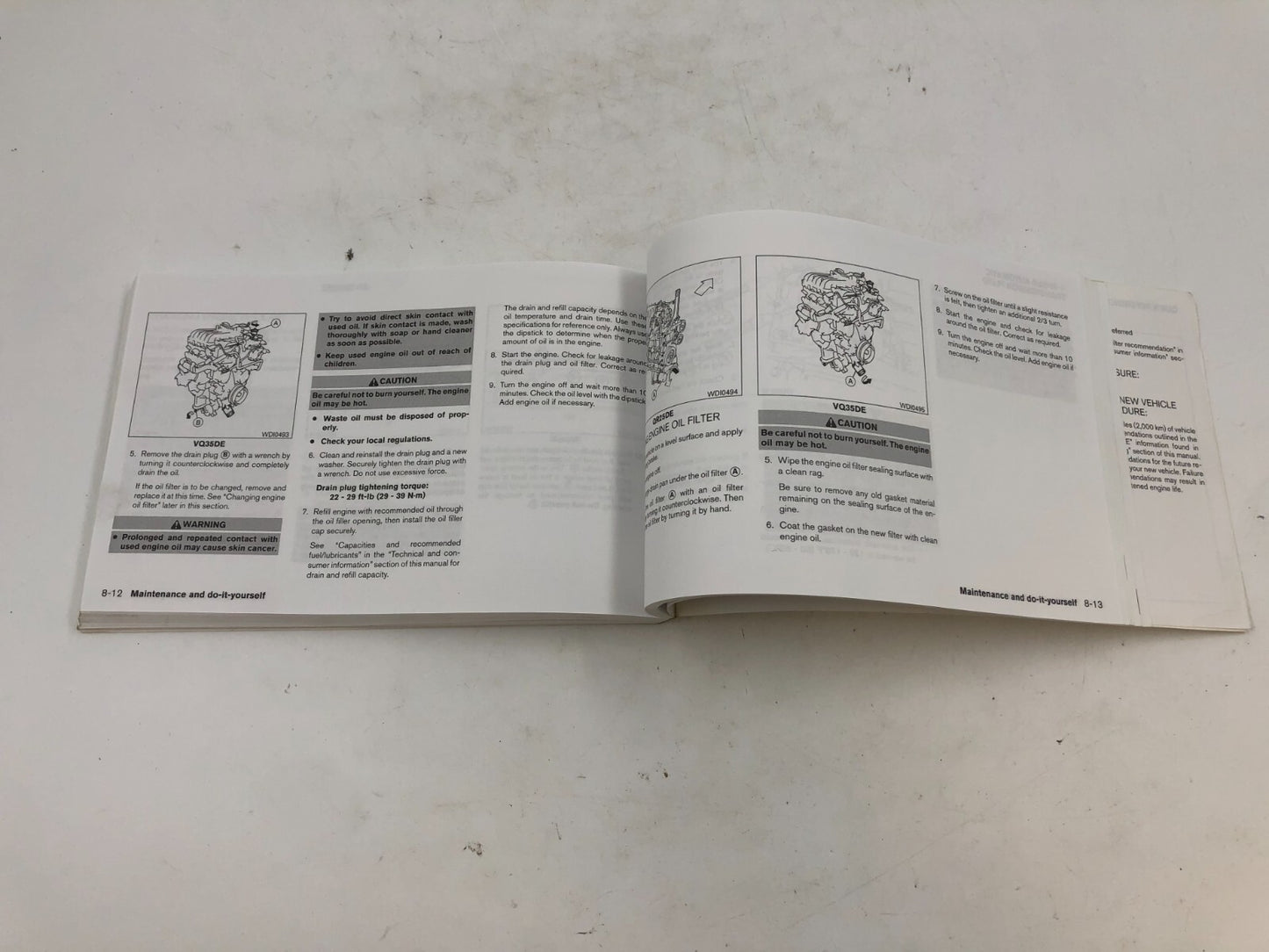 2006 Nissan Altima Owners Manual OEM E01B15058