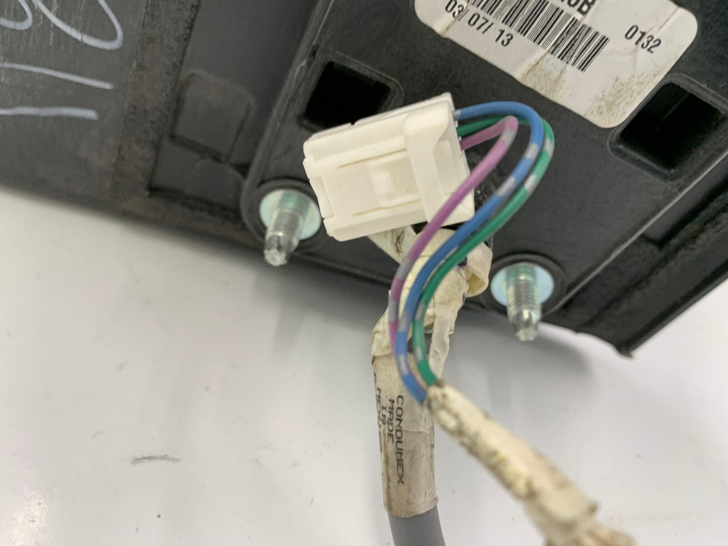 2013-2015 Nissan Sentra Passenger Side View Power Door Mirror Black E01B30080