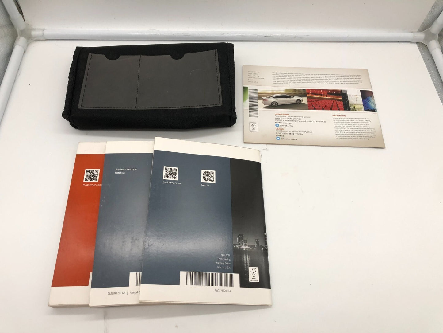 2015 Ford Fusion Owners Manual Set with Case OEM A02B50001