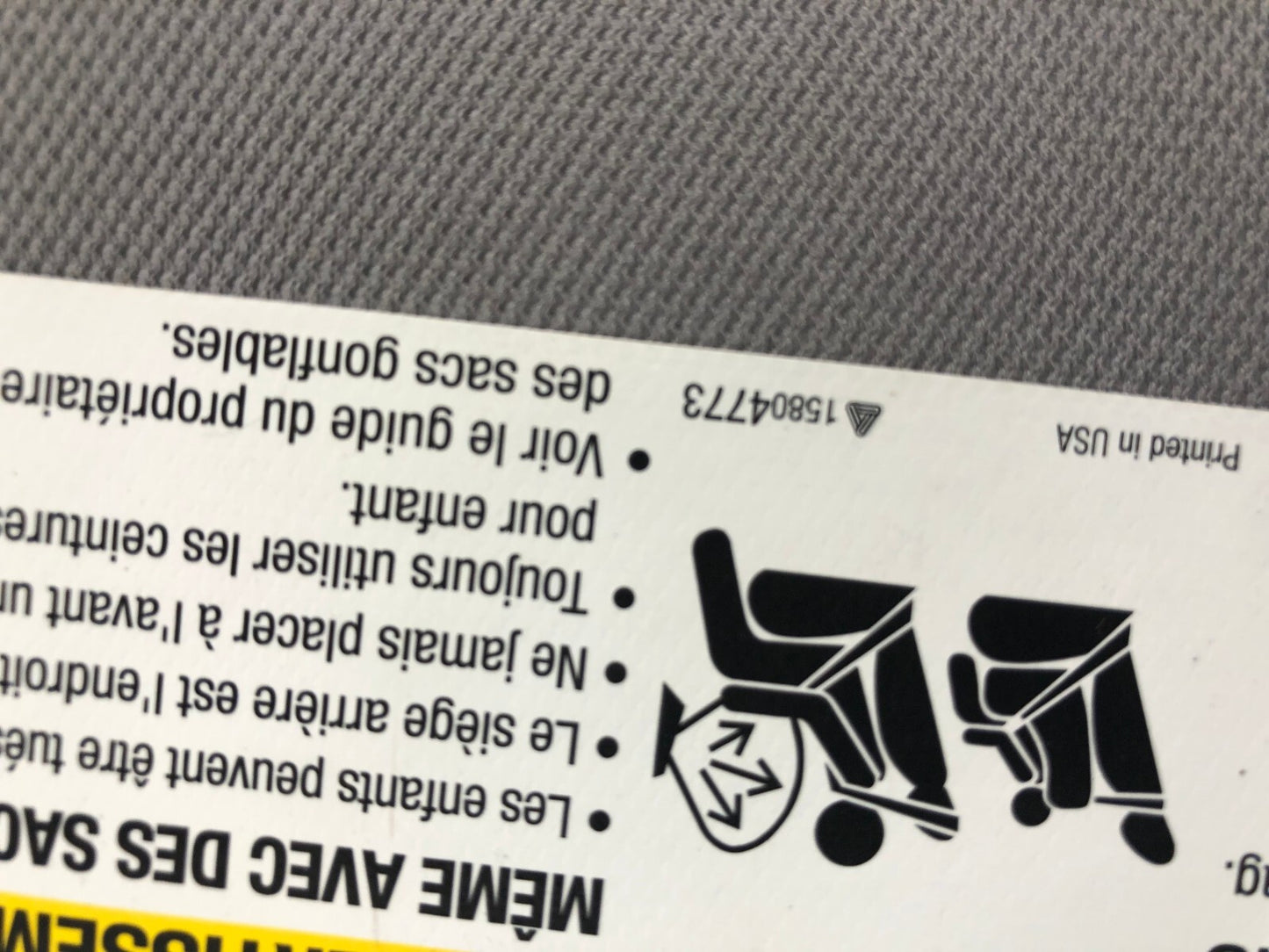 2016-2021 Chevrolet Malibu Passenger Sun Visor Illuminated OEM A04B49049