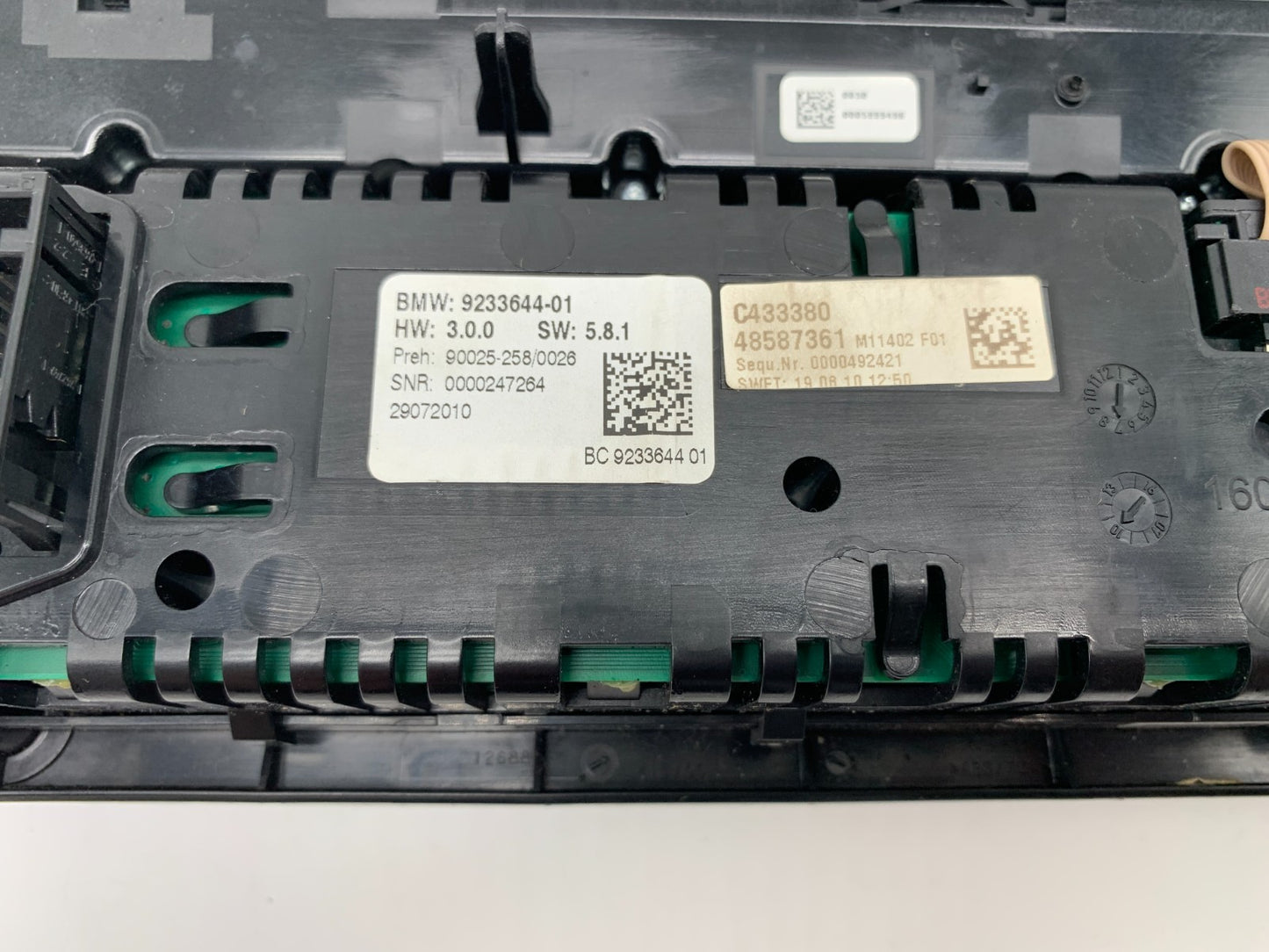 2009-2012 BMW 750i AC Heater Climate Control Unit OEM B03B20040