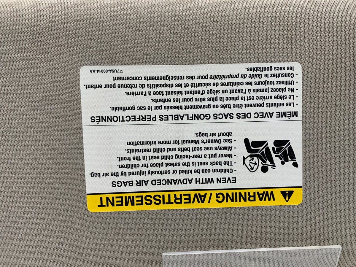 2010-2011 Ford Taurus Driver Sun Visor Tan Illuminated OEM B04B36008