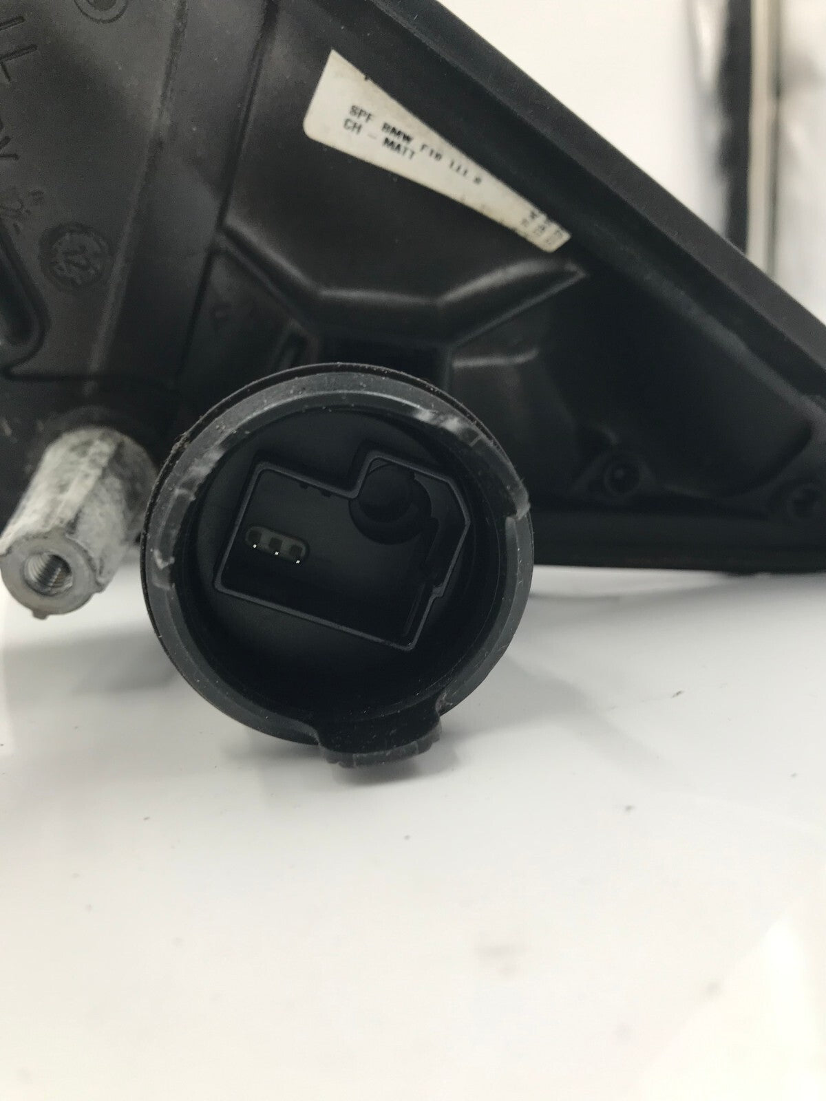 2012-2013 BMW 550i Driver Side View Power Door Mirror Gray OEM D02B57002