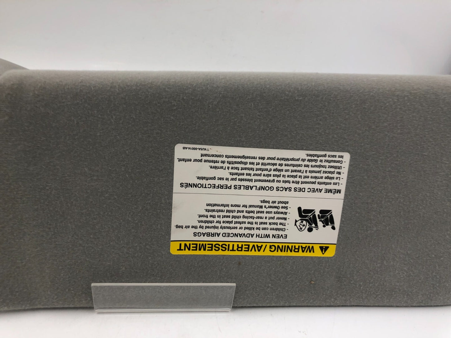 2004-2008 Ford F150 Passenger Sun Visor Gray OEM B02B03023