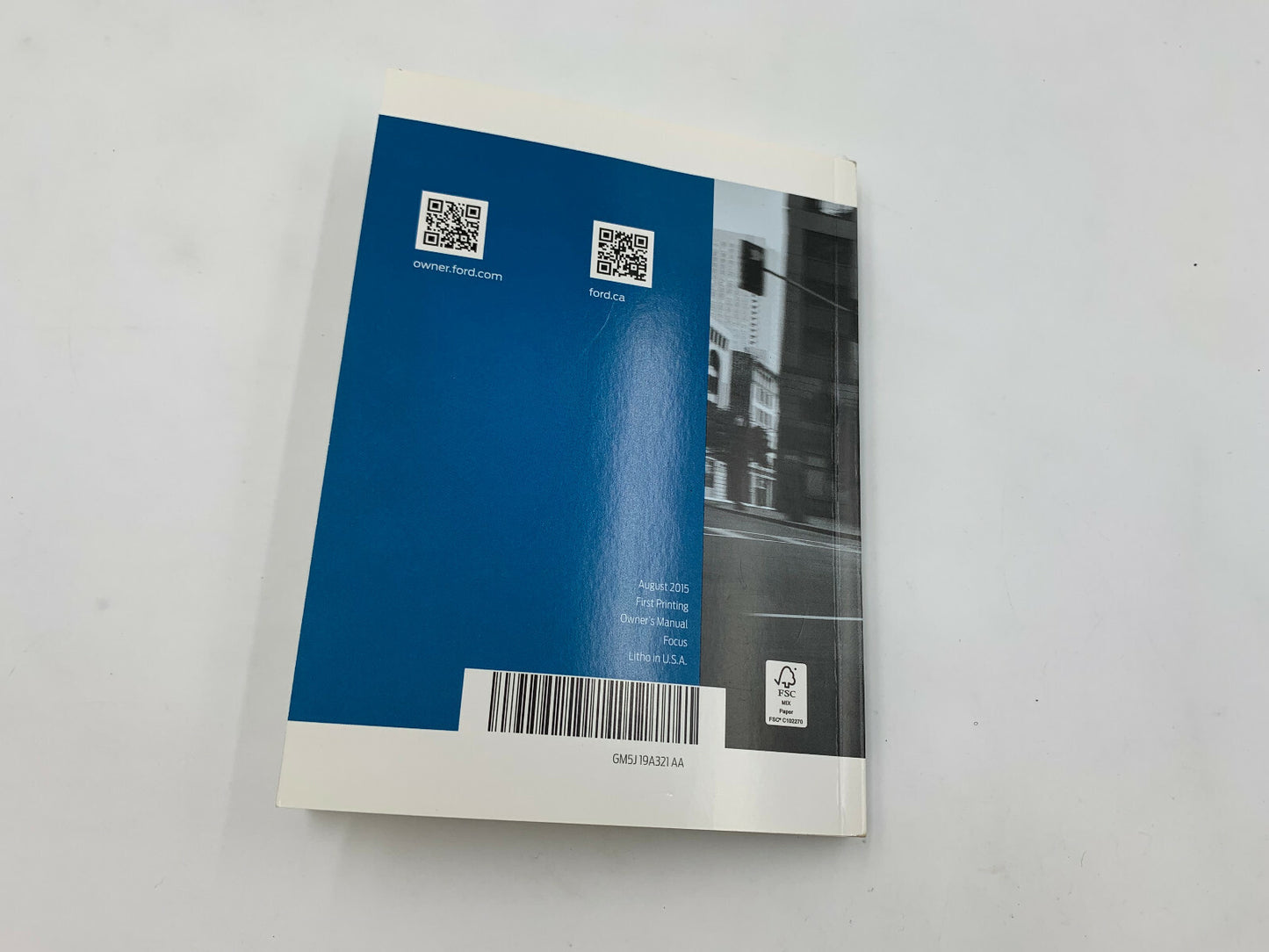 2016 Ford Focus Owners Manual Set with Case OEM C02B26031