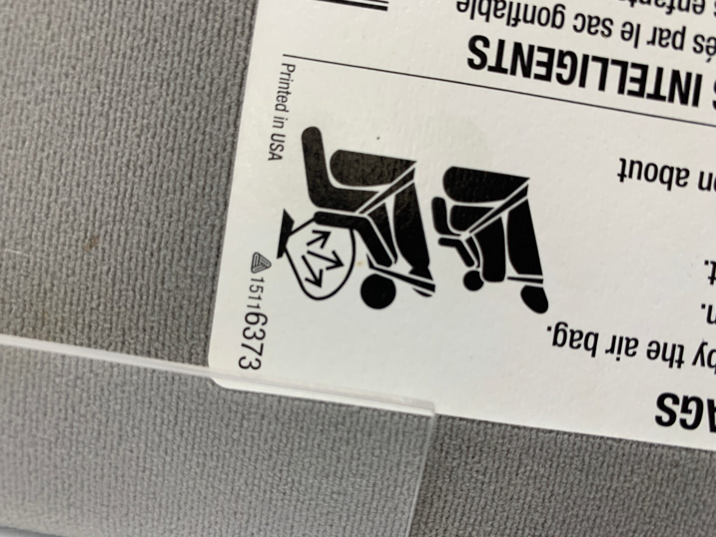 2005-2007 Cadillac STS Passenger Sun Visor Gray Illuminated OEM B01B04042