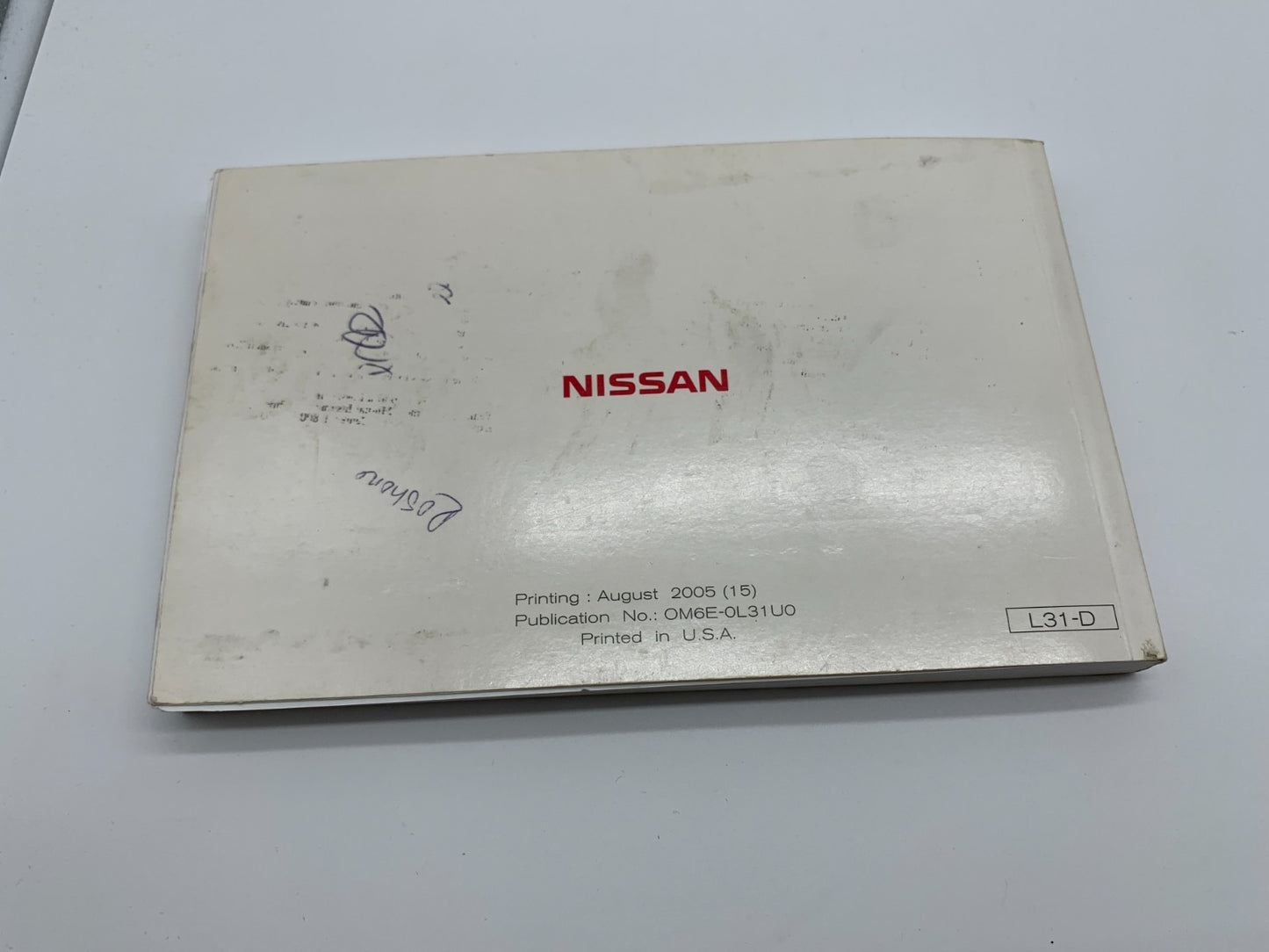 2006 Nissan Altima Owners Manual Set OEM A04B31007
