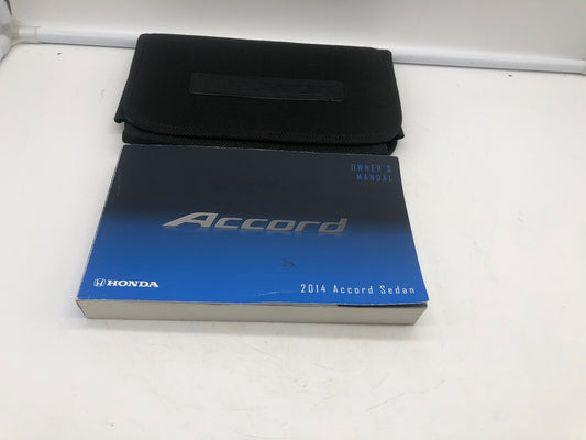 2014 Honda Accord Sedan Owners Manual Set with Case OEM R01B44003