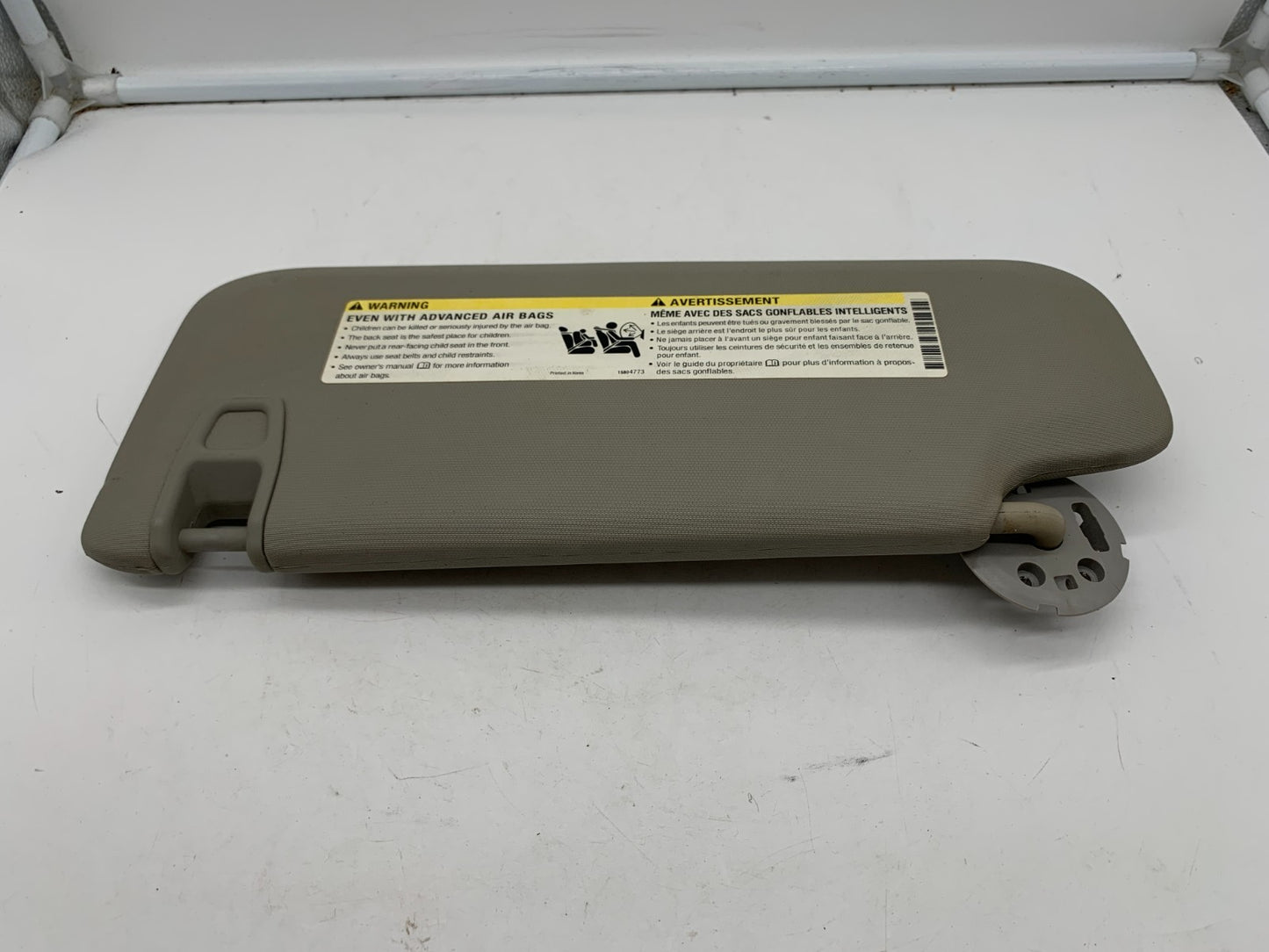 2011-2016 Chevrolet Cruze Passenger Sun Visor Sunvisor Gray OEM A01B01012