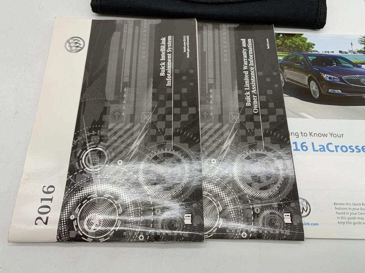 2016 Buick Lacrosse Owners Manual Set with Case OEM