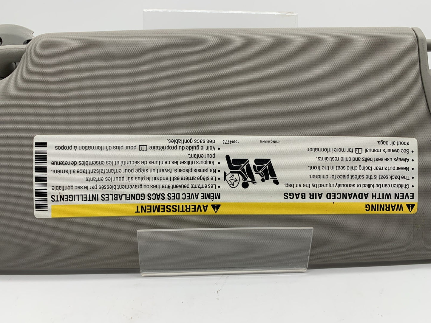 2011-2016 Chevrolet Cruze Passenger Visor Gray Illumination OEM C01B36008