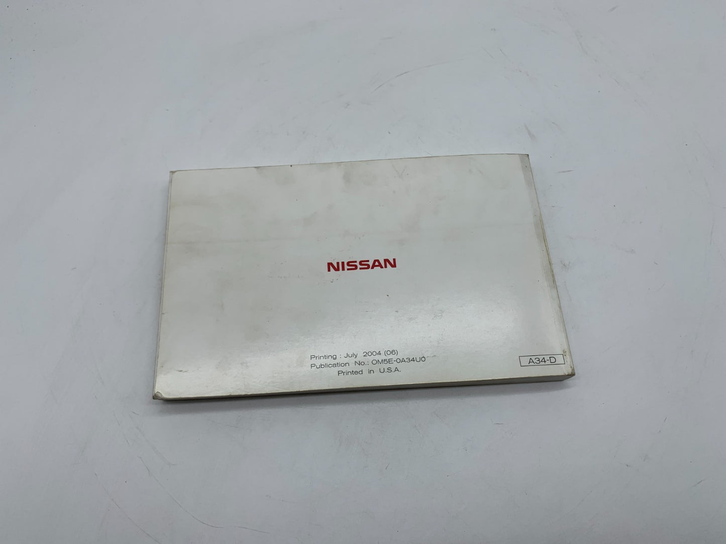 2005 Nissan Maxima Owners Manual with Case OEM C03B66005