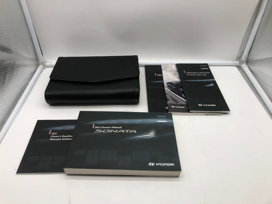 2011 Hyundai Sonata Owners Manual Set with Case OEM D04B70011