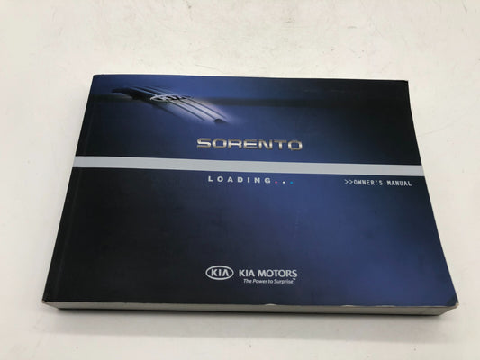 2010 Kia Sorento Owners Manual with Case OEM D02B29006