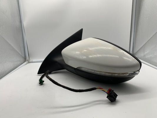 2009-2012 Volkswagen CC Driver Side View Power Door Mirror White OEM A01B44004
