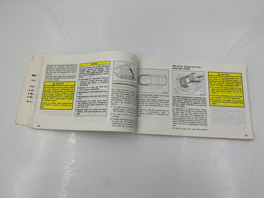 2002 Toyota Camry Solara Owners Manual OEM D01B46087