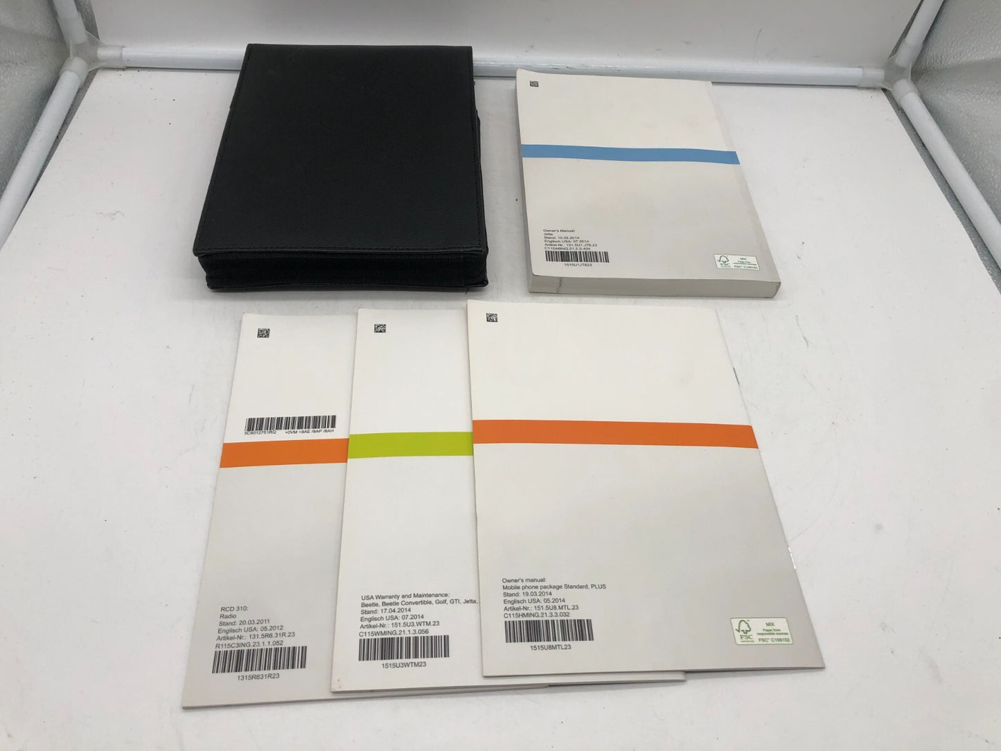 2015 Volkswagen Jetta GLI Owners Manual Set with Case OEM E03B10058