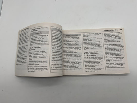 2016 Chevrolet Cruze Owners Manual OEM A02B43009