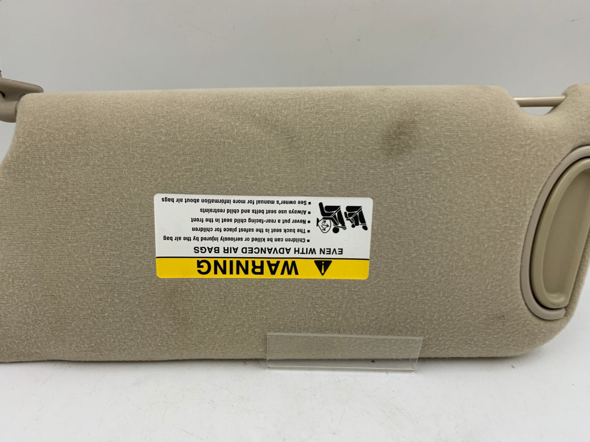 2005-2008 Buick Endeavor Passenger Sun Visor Tan Illuminated OEM C03B33056
