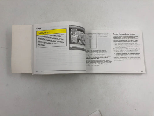 2005 Chevrolet Impala Owners Manual OEM A02B24026