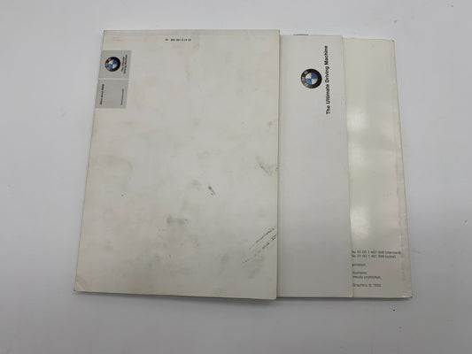 2001 BMW 320i Owners Manual Set OEM C03B26033