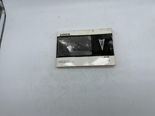 2009 Pontiac G6 Owners Manual OEM B01B16007