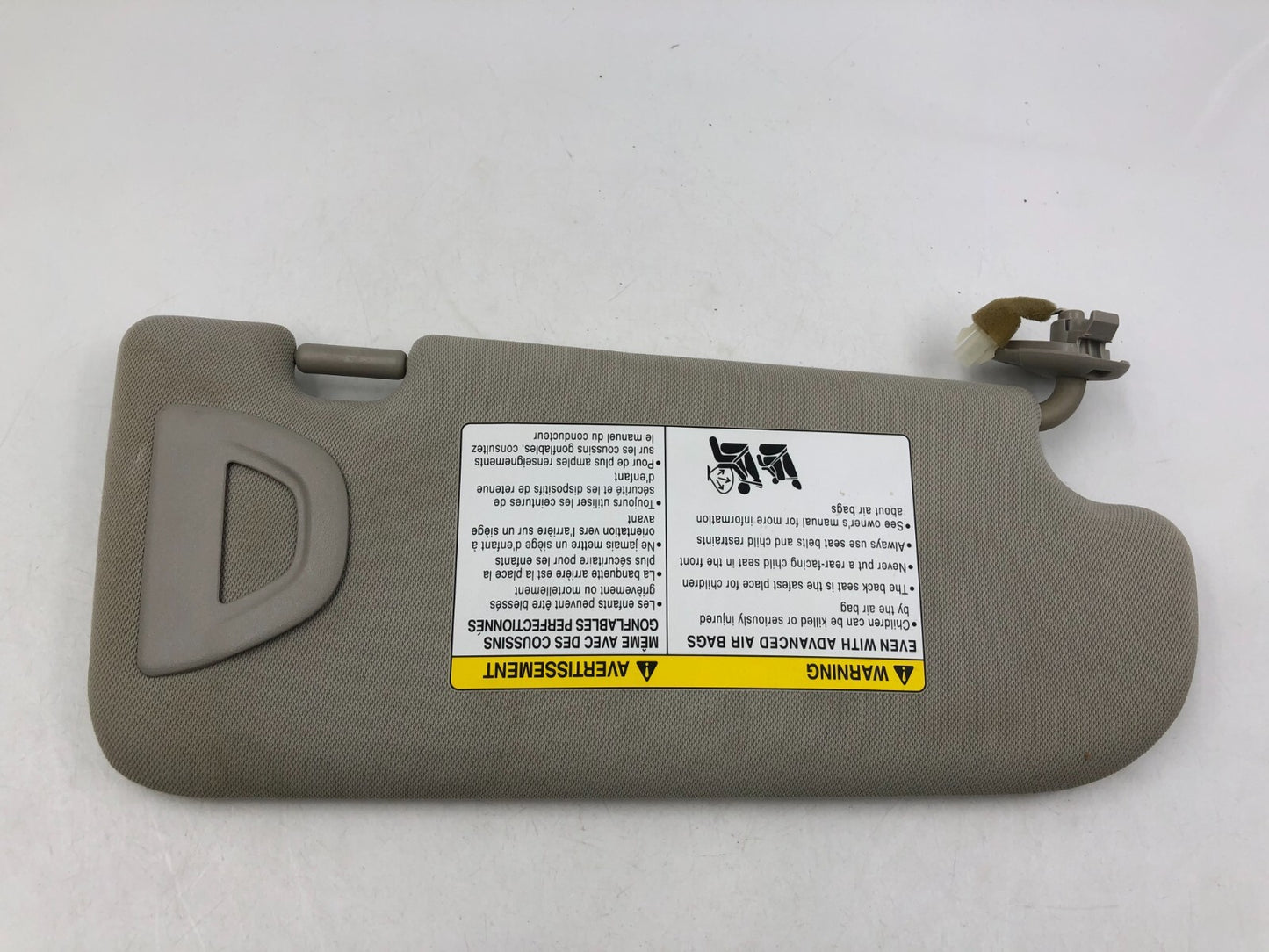 2014-2022 Infiniti Q50 Driver Sun Visor Gray Illuminated OEM C02B09045