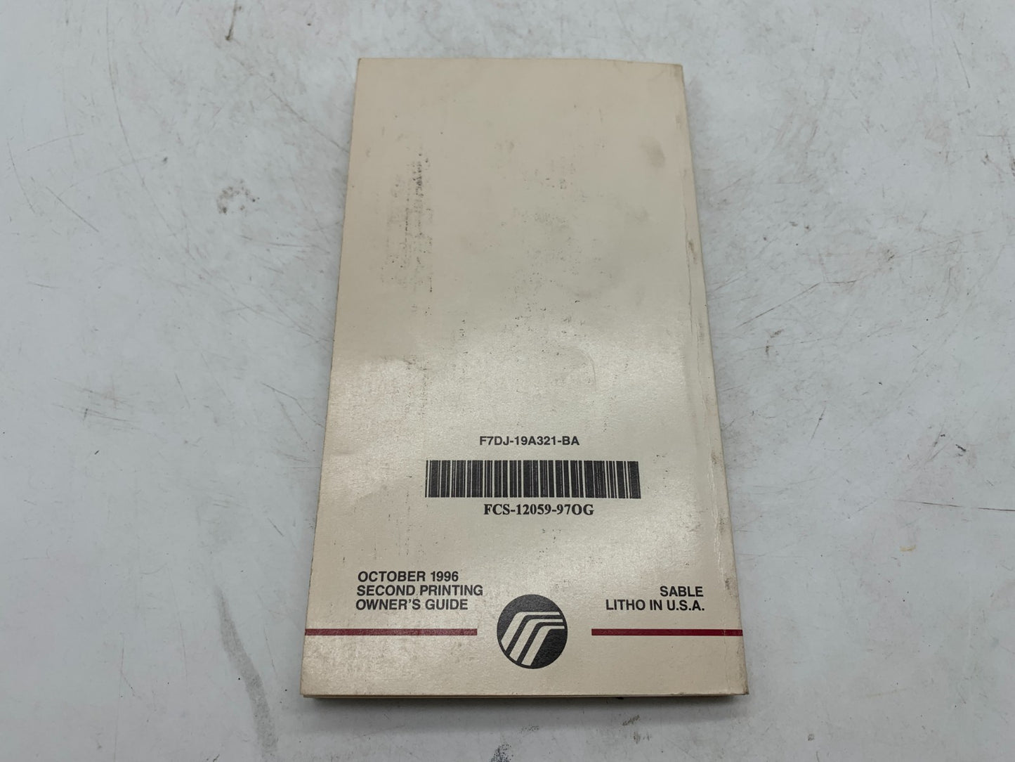 1996 Mercury Sable Owners Manual OEM B01B20099