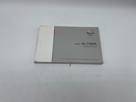 2003 Nissan Altima Owners Manual OEM C03B39006