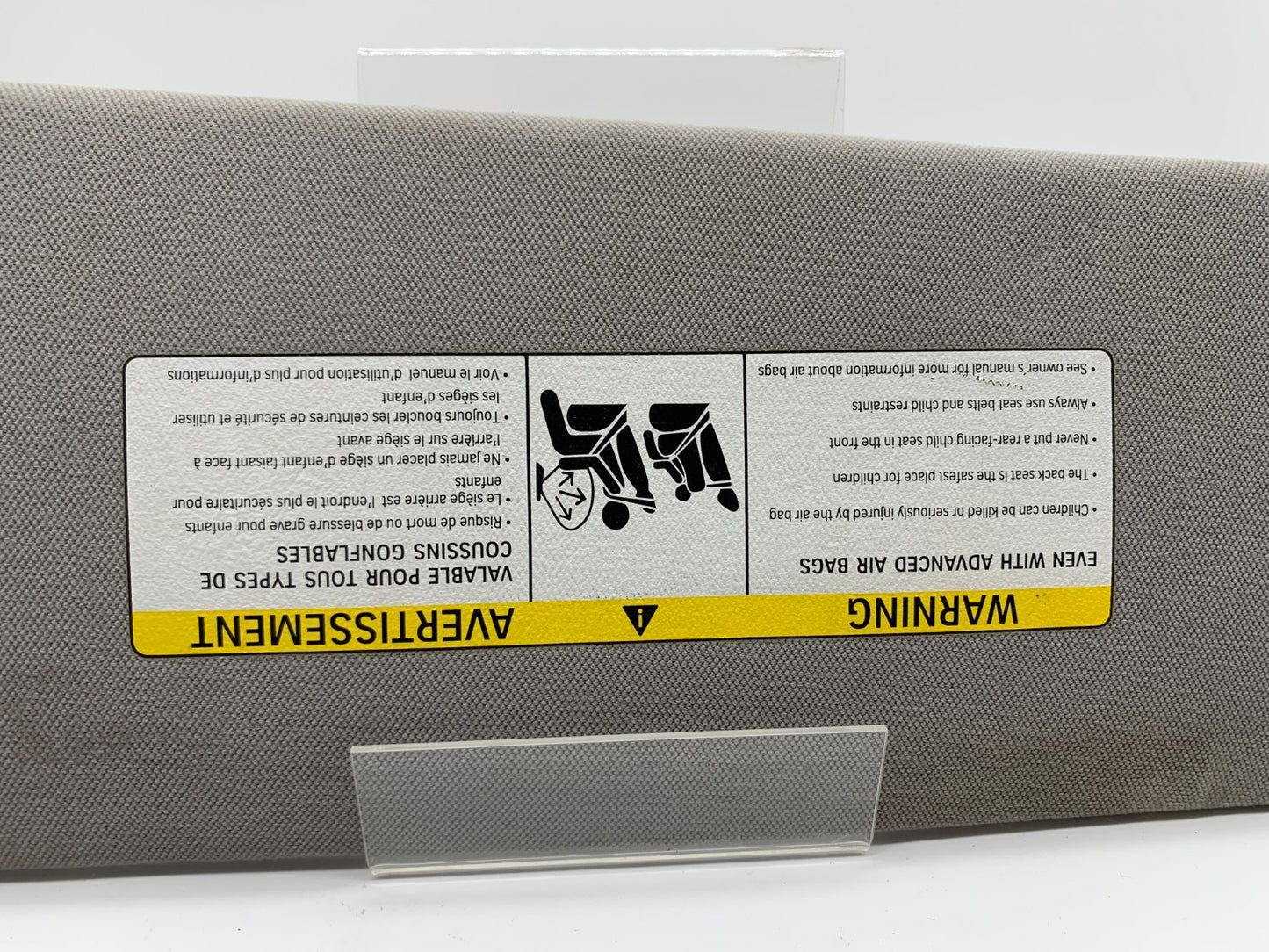 2009-2015 BMW 750i Driver Sun Visor Illuminated Gray OEM C02B28005