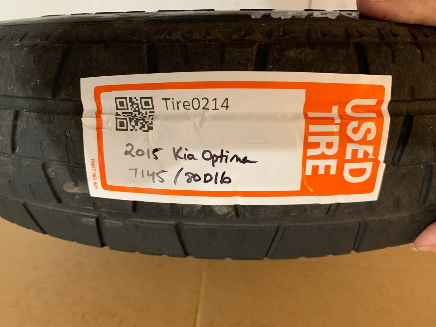 2011-2018 Kia Optima 16" Emergency Spare Tire Compact Donut T145/80D16 OEM