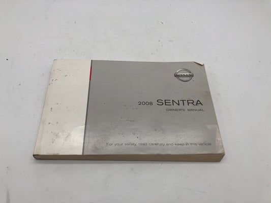 2008 Nissan Sentra Owners Manual OEM A02B19006
