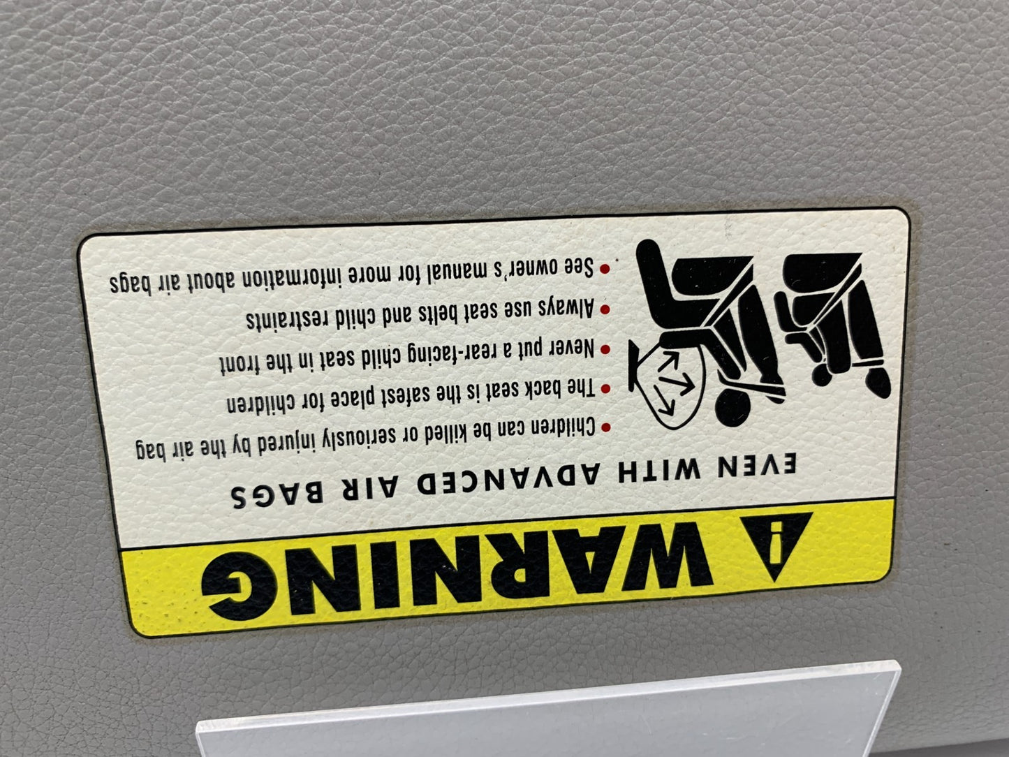 2008-2010 BMW 528i Passenger Sun Visor Gray OEM B04B37003