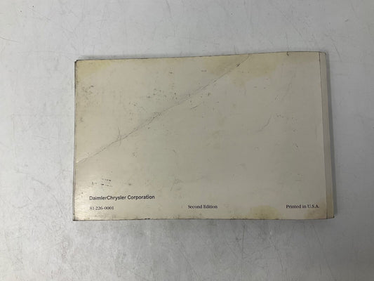 2000 Dodge Intrepid Owners Manual OEM D01B46086