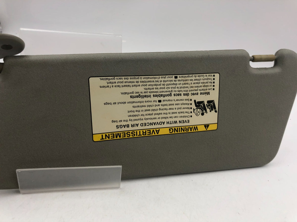 2006-2011 Chevrolet Aveo Passenger Sun Visor Gray OEM B03B07043