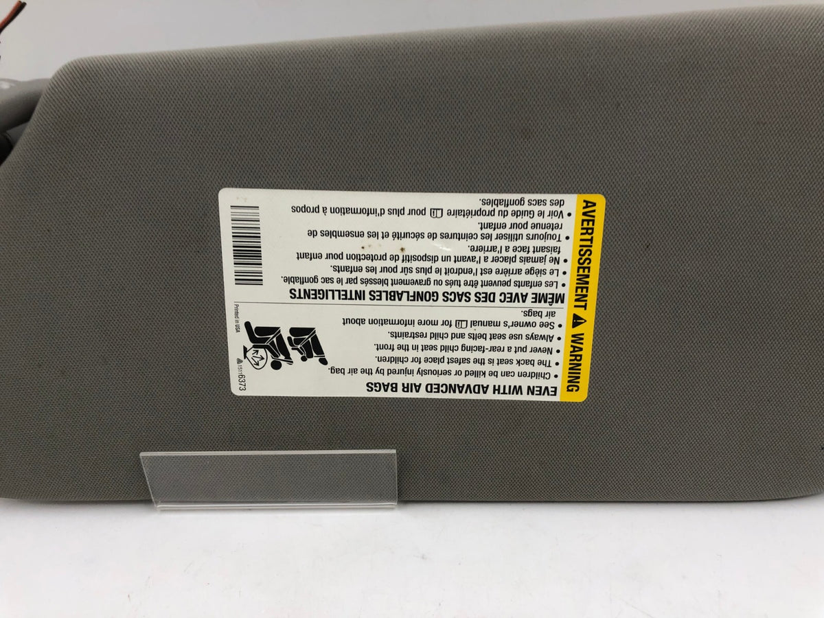 2005-2009 Pontiac Montana Passenger Sun Visor Gray Illuminated OEM D01B23066