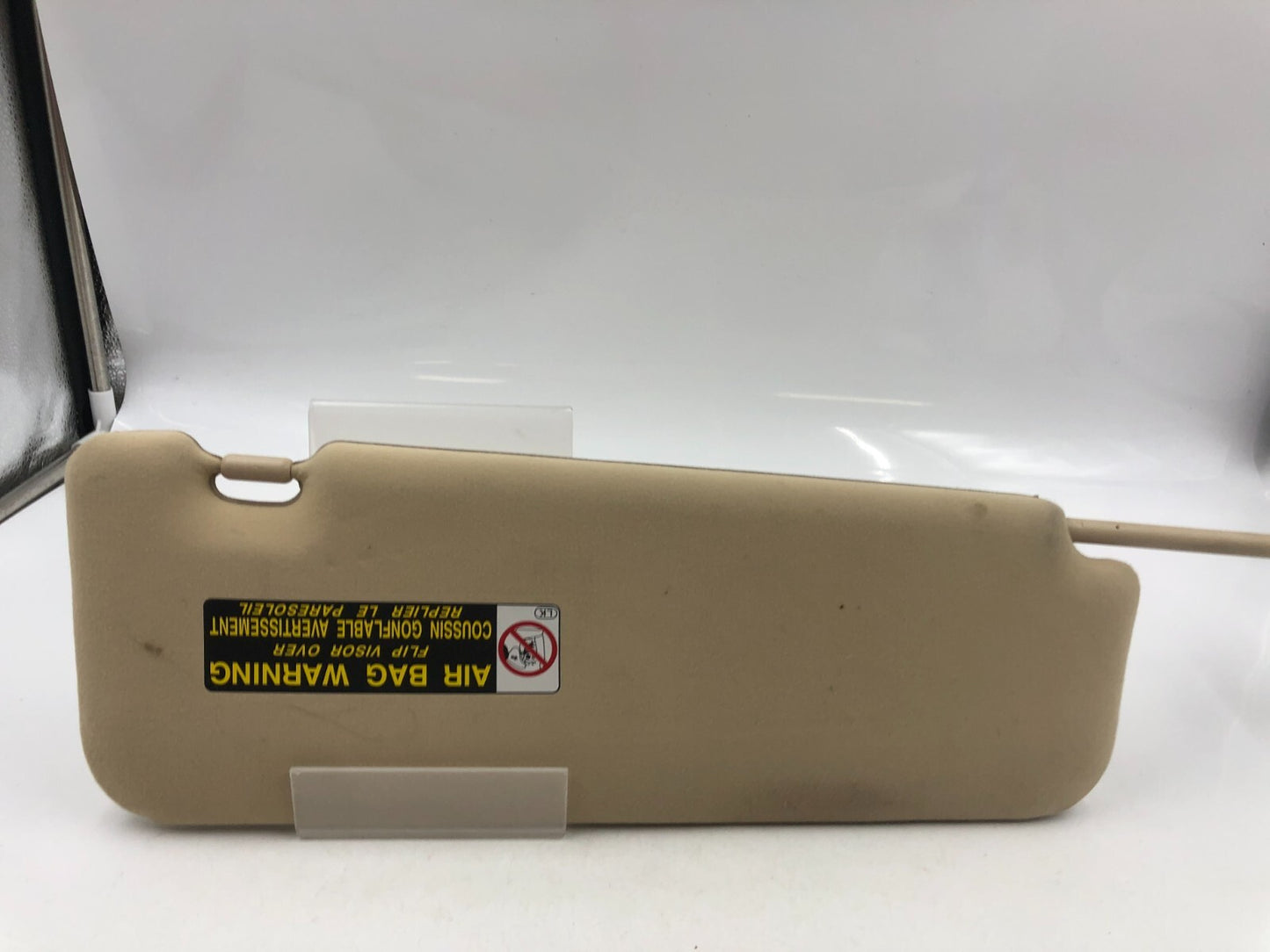 2010-2011 Lexus ES350 Driver Sun Visor Tan Illumination OEM B04B40086