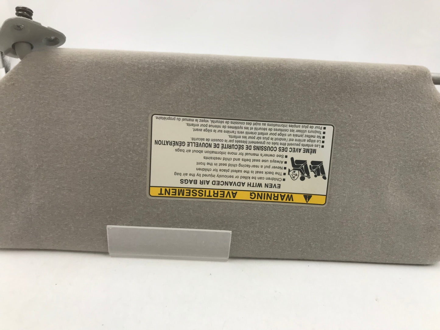 2002-2006 Toyota Camry Passenger Sun Visor Gray OEM D01B63004