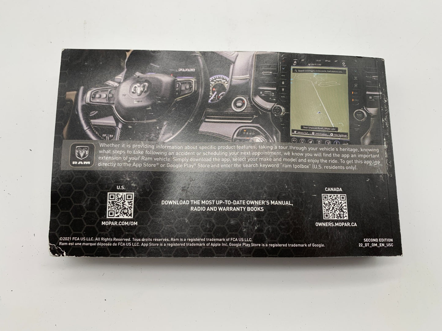 2022 Ram 1500 Owners Manual OEM B03B24010