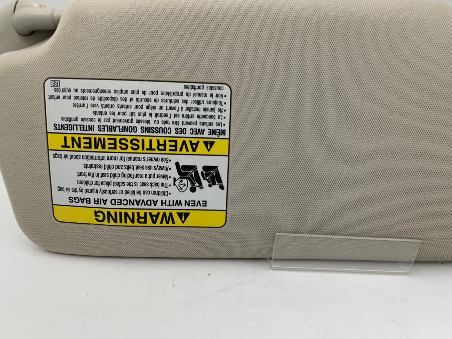 2010-2014 Subaru Legacy Passenger Sun Visor Gray Illuminated OEM D01B43010