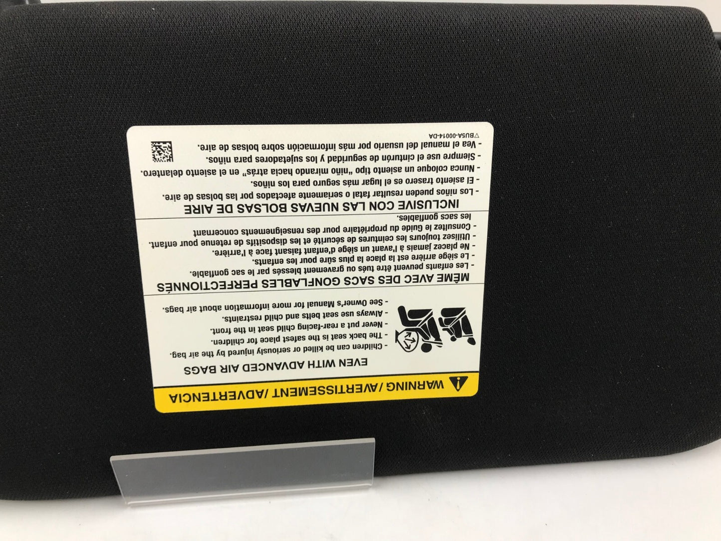 2013-2019 Ford Taurus Passenger Sun Visor Black Illuminated OEM E01B50027